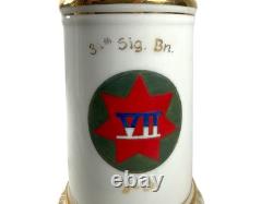 Post WWII German 34th Signal Bat. Stein, NUDE Lithopane 7th Army U. S. Occup. §