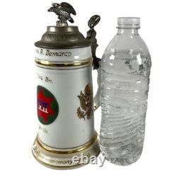 Post WWII German 34th Signal Bat. Stein, NUDE Lithopane 7th Army U. S. Occup. §