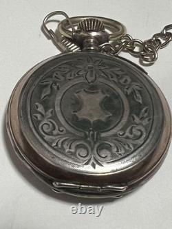 Pre WWII German Made Silver Manual Pocket Watch for German Army Officers Nazi Ge