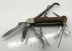 Pre-WWII German Stag Army knife Deutsches Armeemesser JA Henckels Zwillingswerk