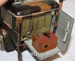 RARE 1938 WWII TIPPCO HAUSSER GERMAN ARMY RADIO COMMAND TRUCK with Windup Motor