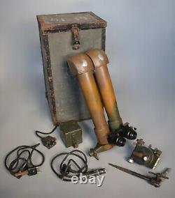 RARE Boxed WWII German SF14 Periscope Binoculars Set Camo Scherenfernrohr WW2