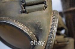 RARE DAK WWII WW2 Original German Gas Mask Set Tropical Camo Equipment 1942