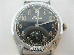 RARE Military Men's Watch Minerva DH for the German army WWII PERIOD