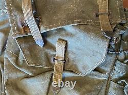 RARE Normandy used WW2 German Army Combat Engineers side bag barn find