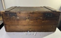 RARE Original WW2 GERMAN ARMY Ammunition Crate Supply Trunk Box w Original Label