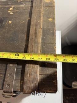 RARE Original WW2 GERMAN ARMY Ammunition Crate Supply Trunk Box w Original Label
