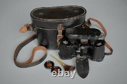 RARE Pre WWII WW2 German 6x30 Binoculars Leitz BIDOX + Accessories Complete Set