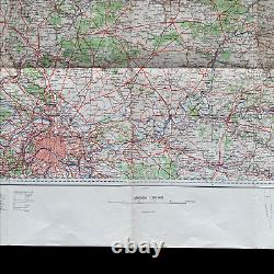 RARE WWII German Army Offensive Invasion Map of Paris France World War Relic