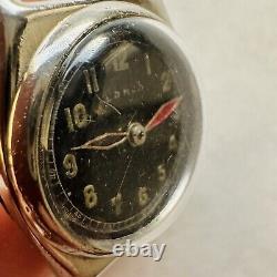 RARE WWII LANCO MILITARY Watch Small Case Wrist WW2 Vtg Swiss German Army Old