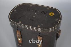 RARE WWII WW2 Original German Heer LiSpr 80 Optic Binocular Case Carl Zeiss 1940