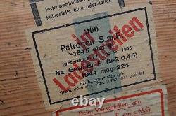 RARE WWII WW2 Original German MG34 MG42 Mauser K98 Patronenkasten 900 Box 1945