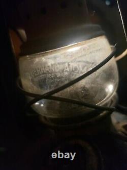 RARE etched globe Feuerhand 75 Atom WWII Lantern German Army Vintage ww2