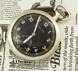 RARE military pocket watch German Army HELIOS DH Deutsches Heer of period WWII V