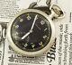 Rare Military Pocket Watch German Army Helios Dh Deutsches Heer Of Period Wwii V