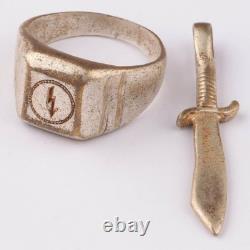 Radio mechanic WW2 German ring WWII Germany Army Wehrmacht force Horror Jewelry