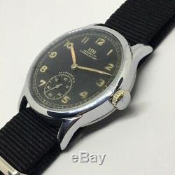 Rare 1940s WW2 GERMAN ARMY MILITARY ARSA DH WATCH ORIGINAL DIAL RUNS GREAT CONDT