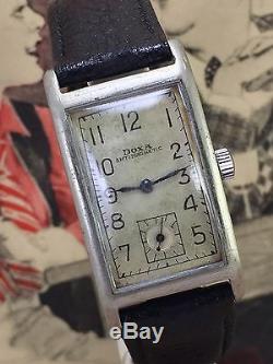 Rare Doxa Rectangular 1040s German Terrestrial Army /Military WW2