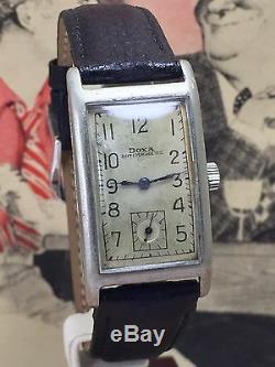 Rare Doxa Rectangular 1040s German Terrestrial Army /Military WW2