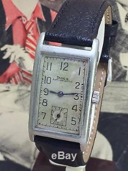 Rare Doxa Rectangular 1040s German Terrestrial Army /Military WW2