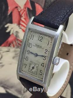 Rare Doxa Rectangular 1040s German Terrestrial Army /Military WW2