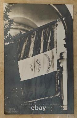 Rare! First French Army Flag Captured By Germans Photo Postcard Rppc 1914