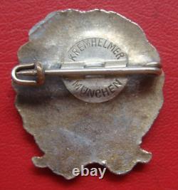 Rare German Army Wwii 50 Kr. U. Sold. Ver. Mintraching Badge Kremhelmer Munchen