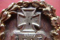 Rare German Army Wwii 50 Kr. U. Sold. Ver. Mintraching Badge Kremhelmer Munchen