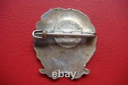 Rare German Army Wwii 50 Kr. U. Sold. Ver. Mintraching Badge Kremhelmer Munchen