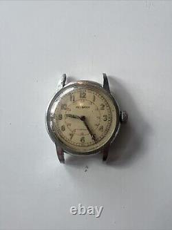 Rare Helbros Helvetica US Swiss German Military WWII Watch Army