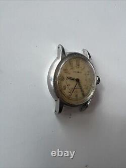 Rare Helbros Helvetica US Swiss German Military WWII Watch Army