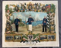 Rare Imperial German Army Remembrance of Service Certificate 1904