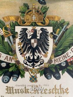 Rare Imperial German Army Remembrance of Service Certificate 1904