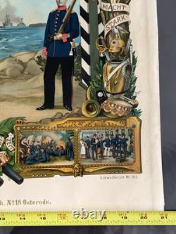 Rare Imperial German Army Remembrance of Service Certificate 1904