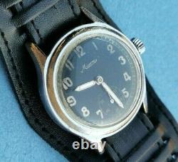 Rare Military Watch German Army MINERVA DH of period WW2 SWISS MADE 1940's