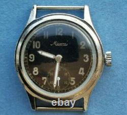Rare Military Watch German Army MINERVA DH of period WW2 SWISS MADE 1940's