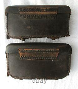 Rare Original Pair Pre WW1 Vintage IMPERIAL GERMAN ARMY MAUSER AMMO POUCHES