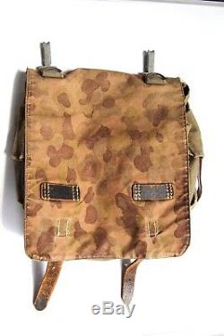 Rare WW2 WWII German Military Army Camouflage Backpack Bag Pouch