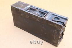 Rare WW2 WWII German Military Army Steel Box Case Genuine MG 34-42 Marked 1941