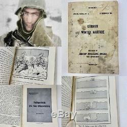 Rare WWII 1943 RESTRICTED Captured German Winter Warfare Translated Army Relic