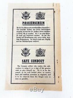 Rare WWII Airdropped Surrender Leaflet 7th Army German Battle of Bulge WW2 Relic