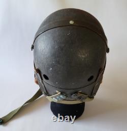 Rare WWII German Belgian tank driver helmet/US American cold weather face mask