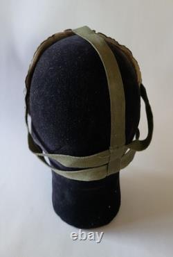 Rare WWII German Belgian tank driver helmet/US American cold weather face mask