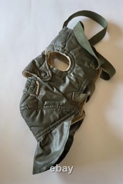 Rare WWII German Belgian tank driver helmet/US American cold weather face mask