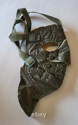 Rare WWII German Belgian tank driver helmet/US American cold weather face mask