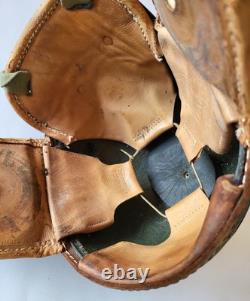 Rare WWII German Belgian tank driver helmet/US American cold weather face mask