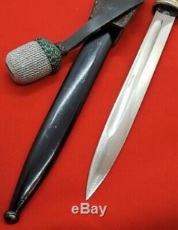 Rare Ww2 German Army Ks98 Parade Bayonet, Scabbard & Frog Alcoso Solingen