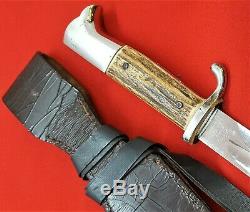 Rare Ww2 German Army Ks98 Parade Bayonet, Scabbard & Frog Alcoso Solingen