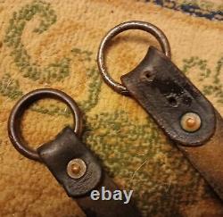 Rare Ww2 Original German Cavalry Army Saddle Bag / Pack Straps Wwii Horse Troops