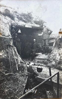 Rare! Wwi German Army Heliograph Blinkstation Near Mineshaft 1918 Photo Postcard